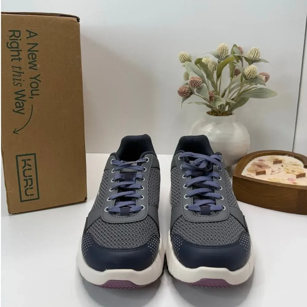 Kuru Quantum 2.0 Walking Comfort Sneaker Pewter/Night Sky Women 9.5 Wide TriedOn